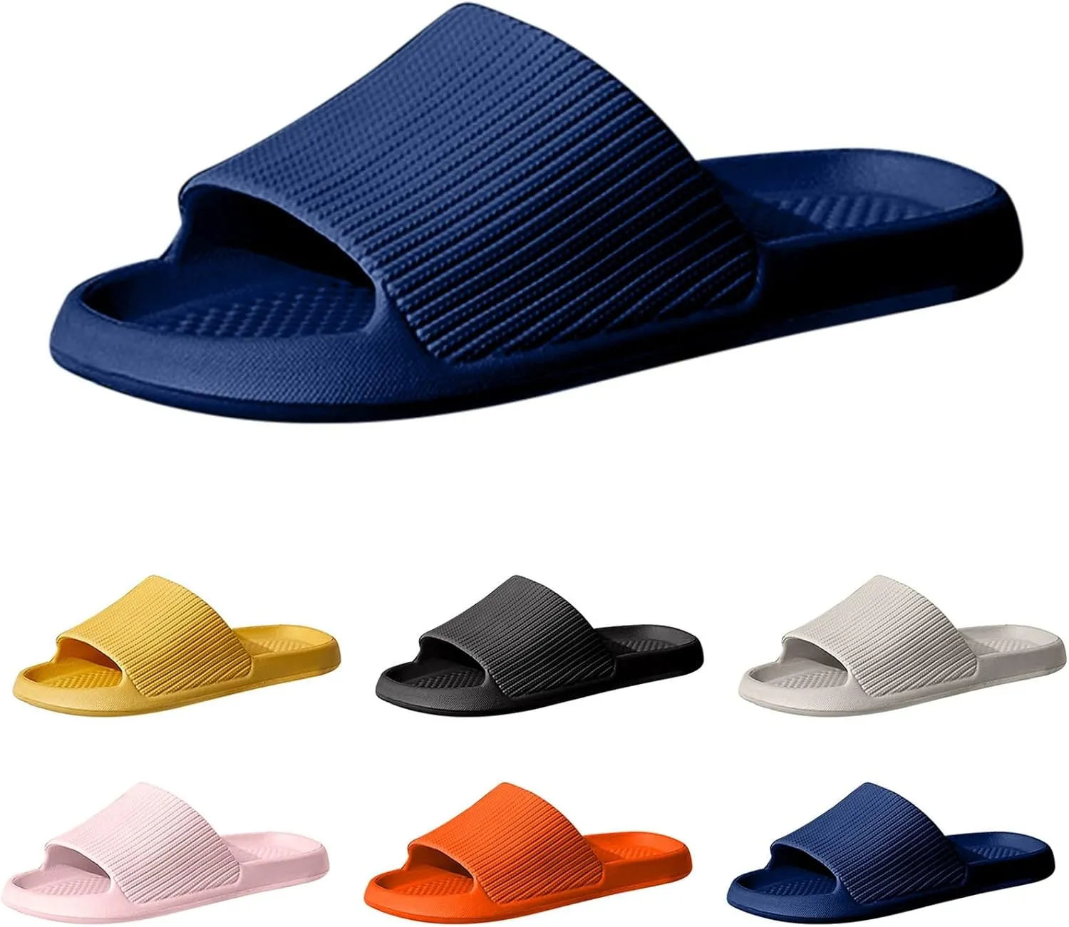 Mens Slippers Slides for Women Mens Shower Shoes Shower Shoes Women Soft Sole Beach Quick Drying Slippers