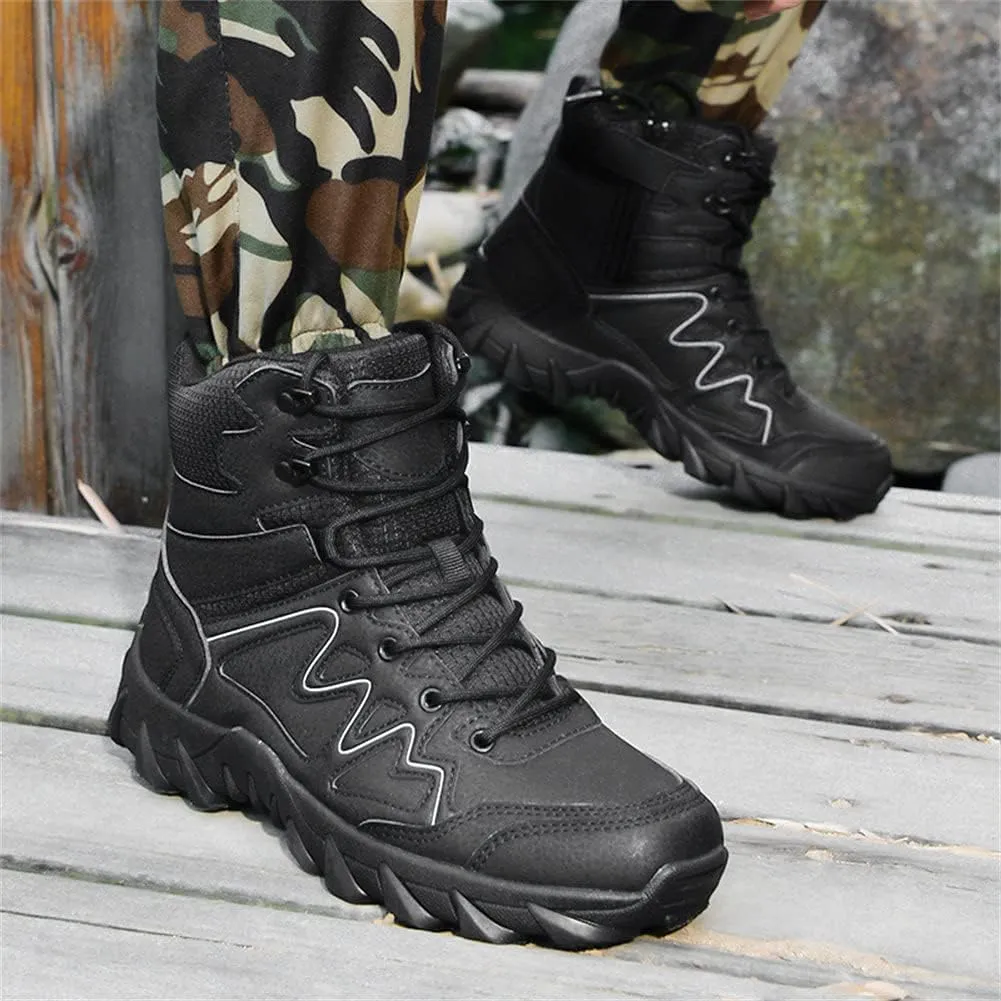Men’s Tactical Boots Lightweight Combat Boots Durable Suede Leather and Rubber Sole Military Work and Desert Boots