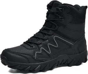 Men’s Tactical Boots Lightweight Combat Boots Durable Suede Leather and Rubber Sole Military Work and Desert Boots