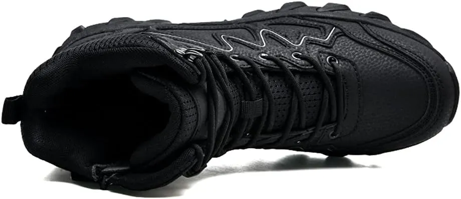 Men’s Tactical Boots Lightweight Combat Boots Durable Suede Leather and Rubber Sole Military Work and Desert Boots