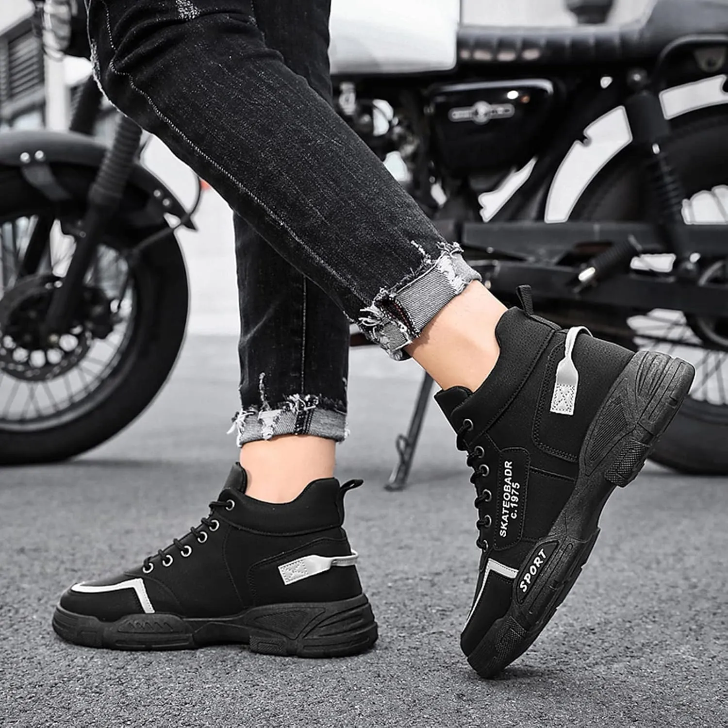 Men's Wide Minimalist Barefoot Sneakers Black Sneakers for Men Slip On Shoes Women Women's Wide Loafers Loafers for Men White Leather Sneakers for Women
