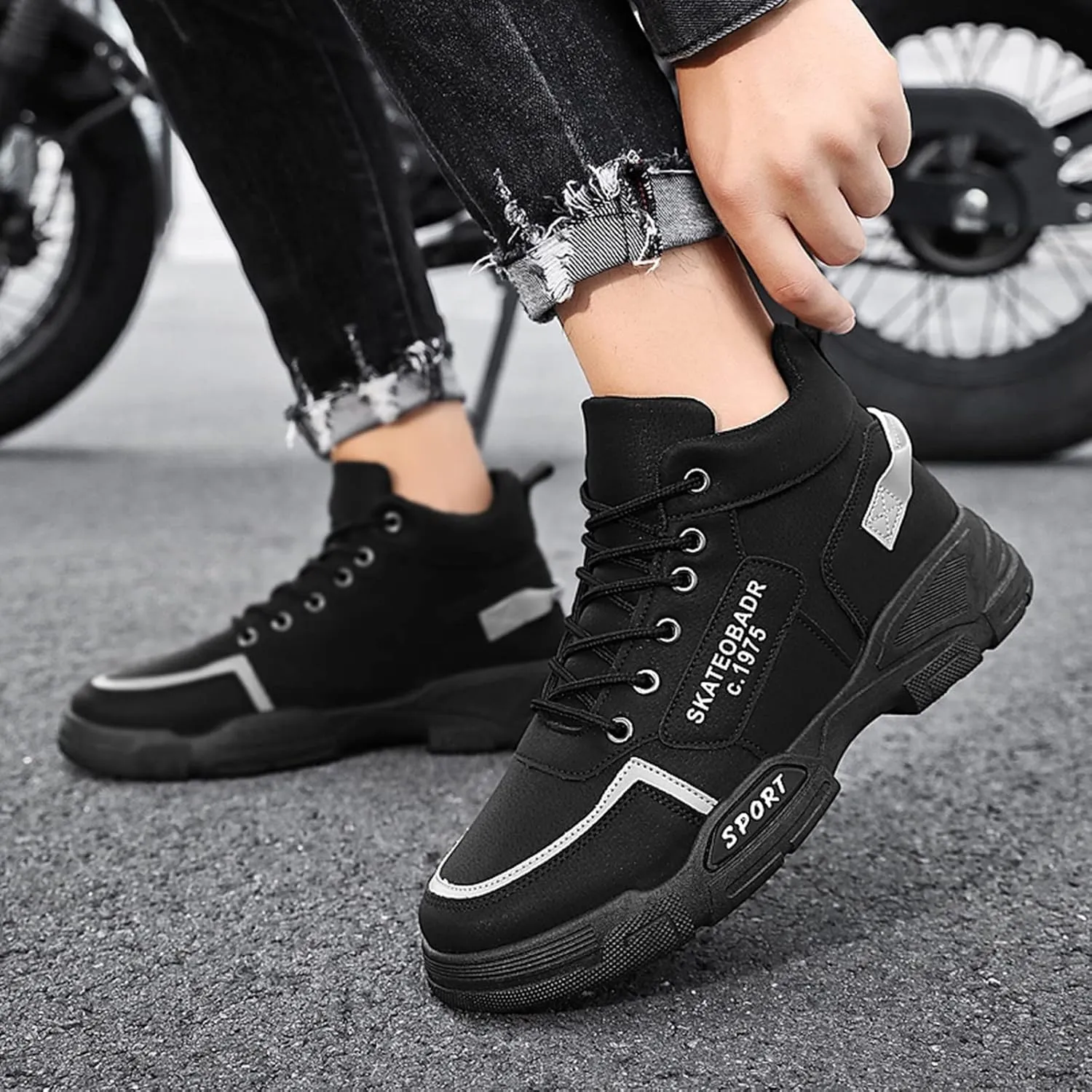 Men's Wide Minimalist Barefoot Sneakers Black Sneakers for Men Slip On Shoes Women Women's Wide Loafers Loafers for Men White Leather Sneakers for Women