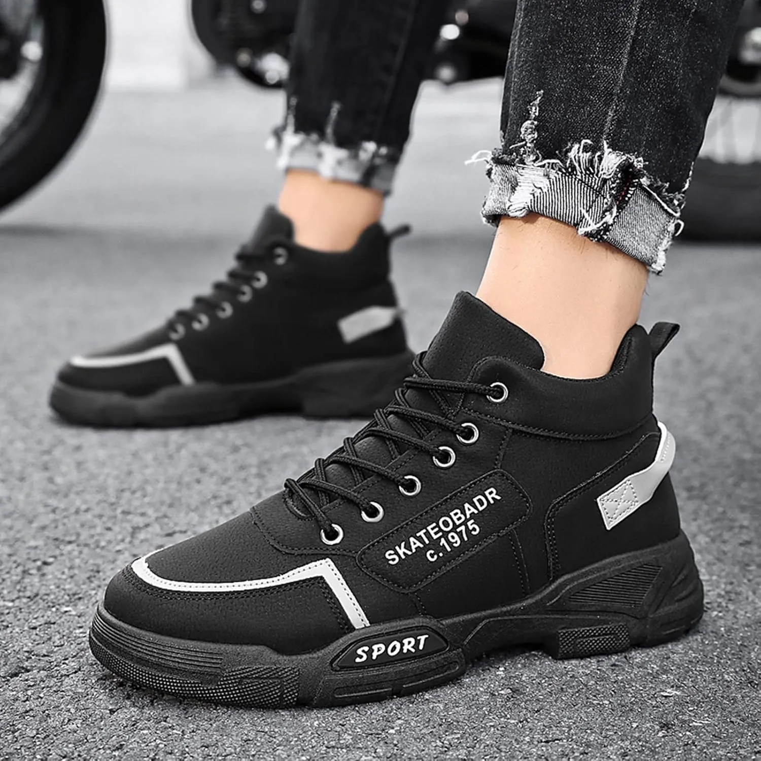 Men's Wide Minimalist Barefoot Sneakers Black Sneakers for Men Slip On Shoes Women Women's Wide Loafers Loafers for Men White Leather Sneakers for Women