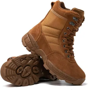 Military Men's Tactical Boots: Combat High Top Outdoor Shoes