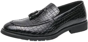 Official Business Social Shoe for Men Office Formal Oxfords with Tassel Men's Slip on Dress Loafers Formal Shoes