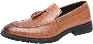 Official Business Social Shoe for Men Office Formal Oxfords with Tassel Men's Slip on Dress Loafers Formal Shoes