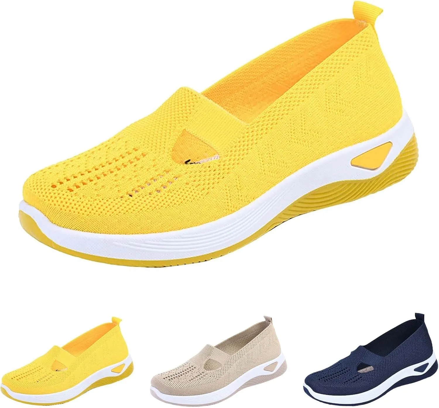 Orthopedic Shoes for Women Woven Orthopedic Womens Running Shoes Comfortable Men Casual Shoes High Top Sneakers Slip On Tennis Shoe Loafers Casual Slip On