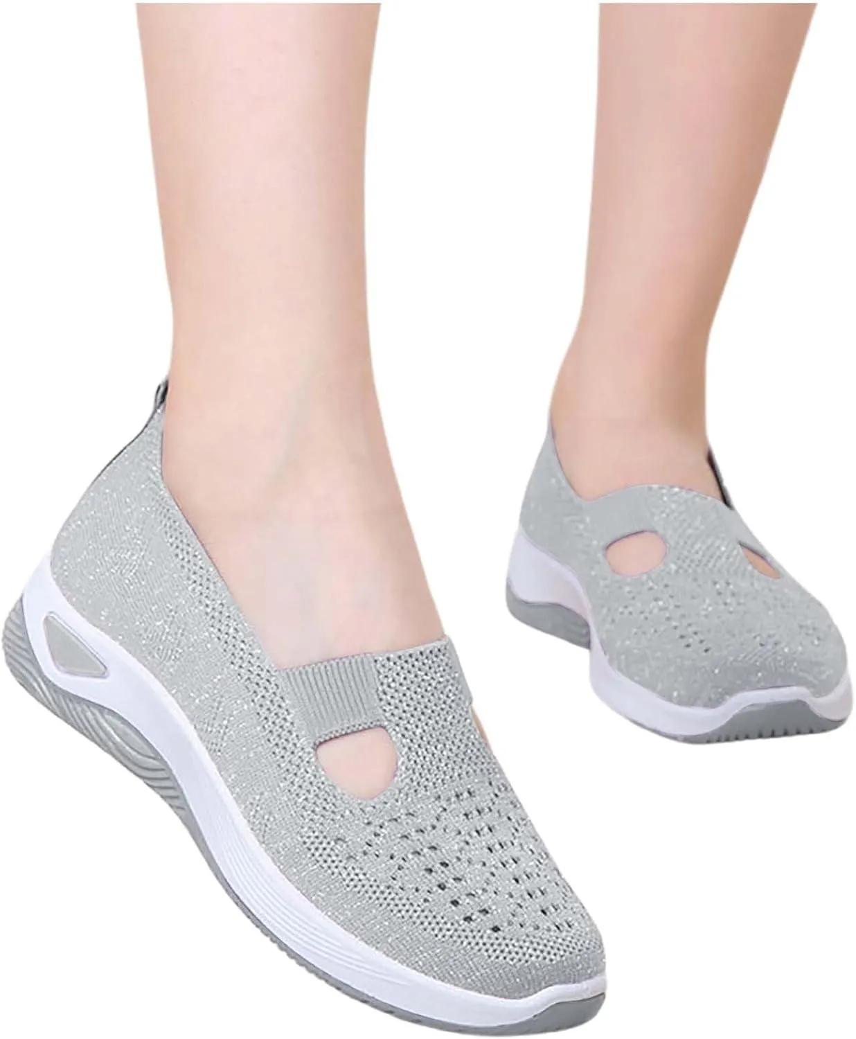 Orthopedic Shoes for Women Woven Slip on Walking Non Slip Work Shoes Women Walking Brown Casual Shoes Women Shoes Sneakers Black Tennis Shoe Casual Loafers