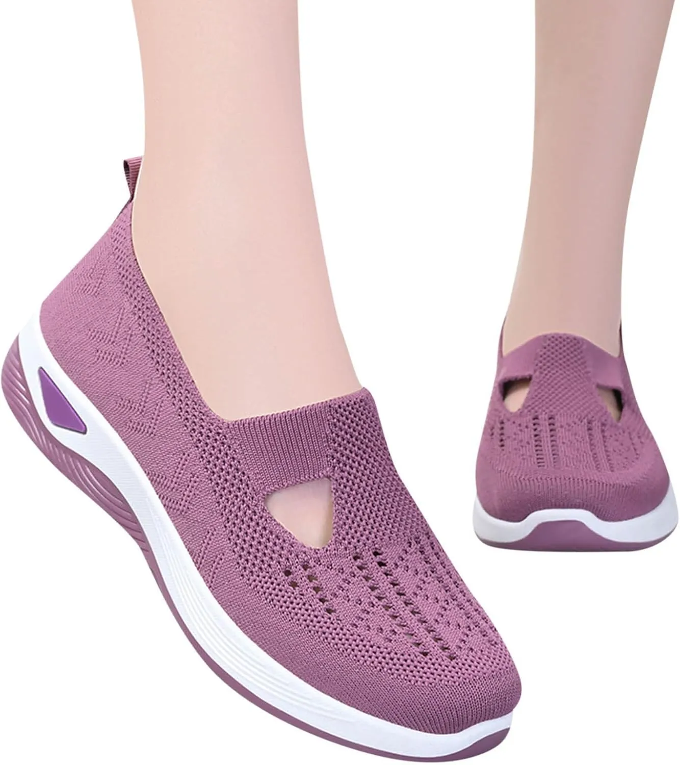 Orthopedic Shoes for Women Woven Slip on Walking Non Slip Work Shoes Women Walking Brown Casual Shoes Women Shoes Sneakers Black Tennis Shoe Casual Loafers