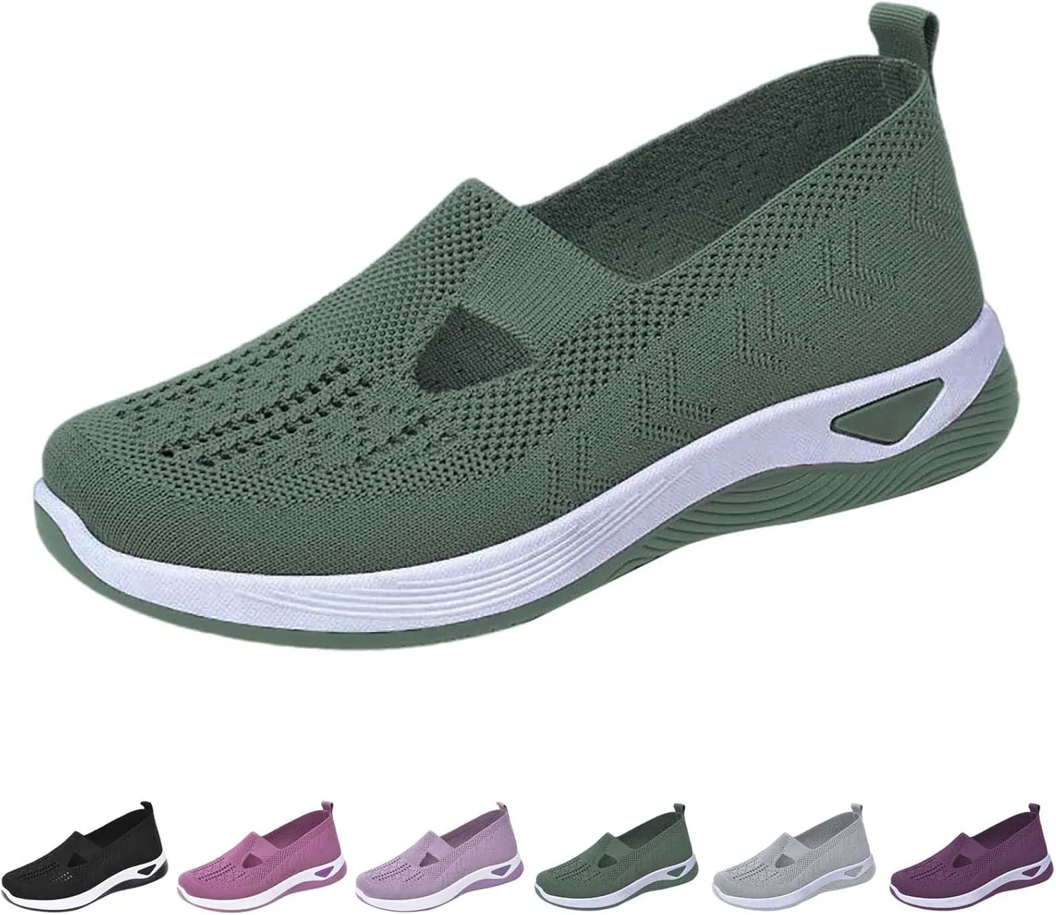 Orthopedic Shoes for Women Woven Slip on Walking Non Slip Work Shoes Women Walking Brown Casual Shoes Women Shoes Sneakers Black Tennis Shoe Casual Loafers