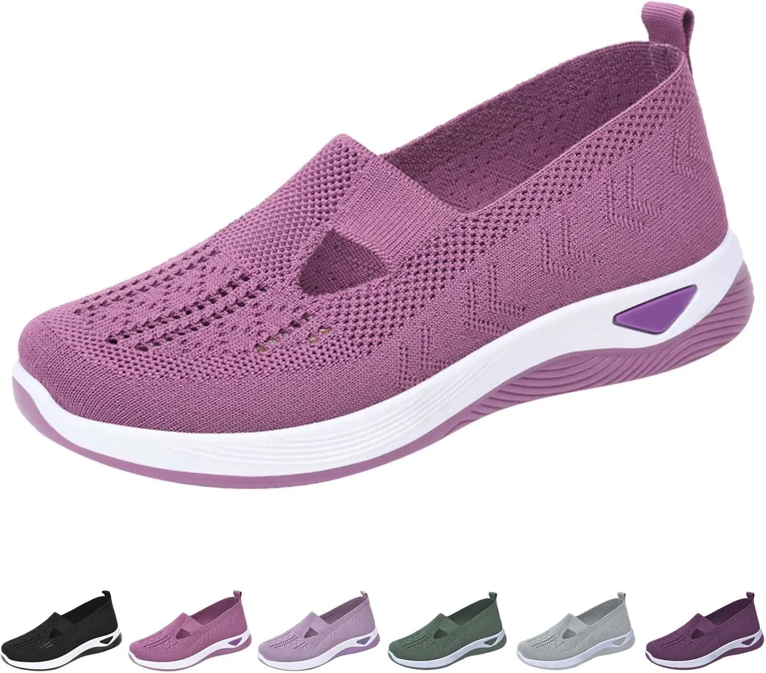 Orthopedic Shoes for Women Woven Slip on Walking Non Slip Work Shoes Women Walking Brown Casual Shoes Women Shoes Sneakers Black Tennis Shoe Casual Loafers