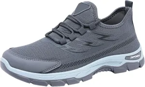 Orthopedic Sneakers for Men Mesh Breathable Fashion Lace Up Walking Running Shoes Comfortable Tennis Shoes Non Slip Lightweight Casual Mens Sneakers