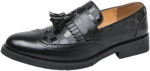 Oxford Shoes for Men Mens British Formal Dress Shoes for Male Coiffeur Tassel Formal Loafers Classic Wedding Party Footwear Slip on