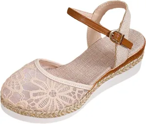 Pumps Platform Sandals for Women Slip on Wedge Sandal Comfortable Wedge Shoes Womens Flat Sandals Dressy Casual