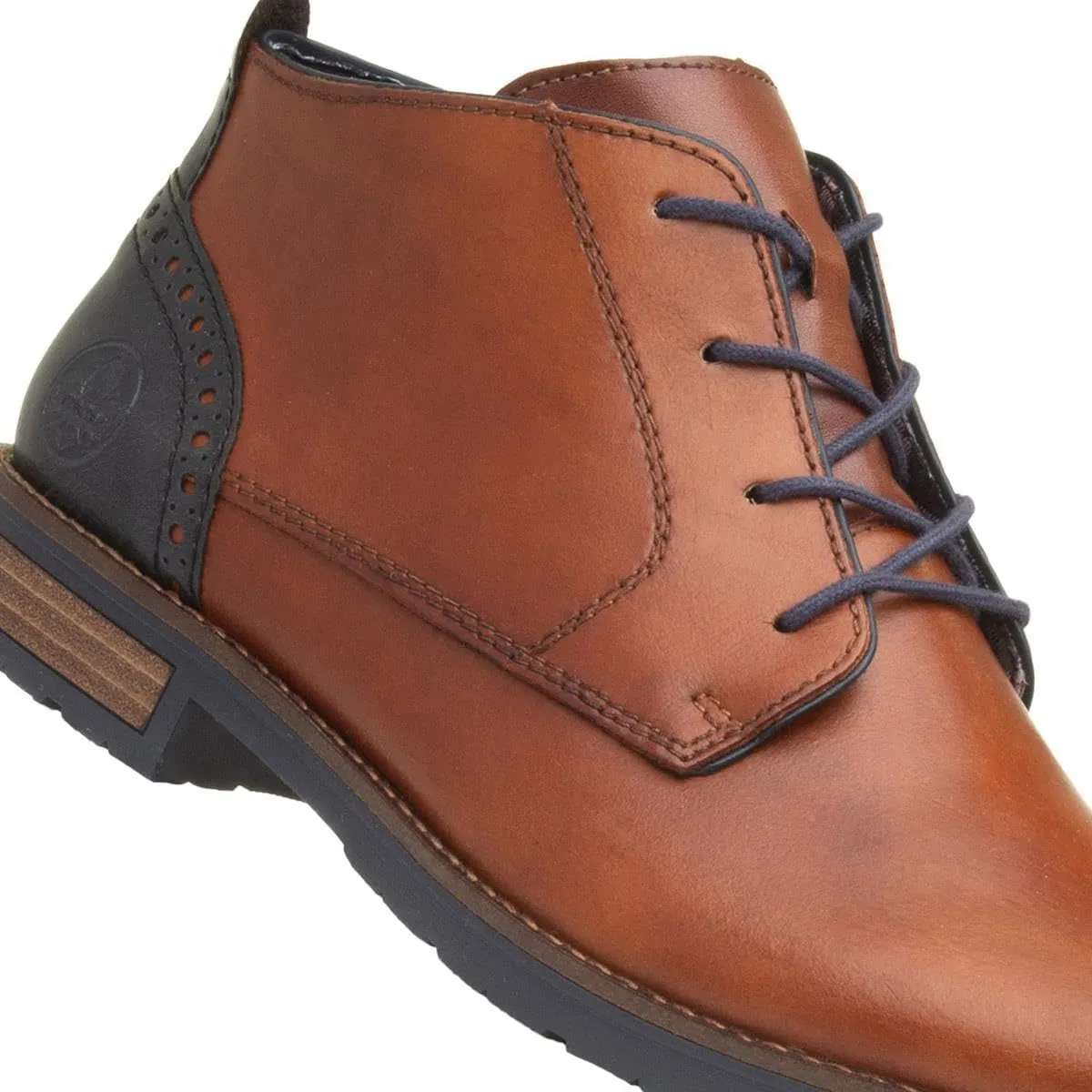 Rieker 14605-22 | Noce/Ozean/Navy/Amaretto | Mens Chukka Boots