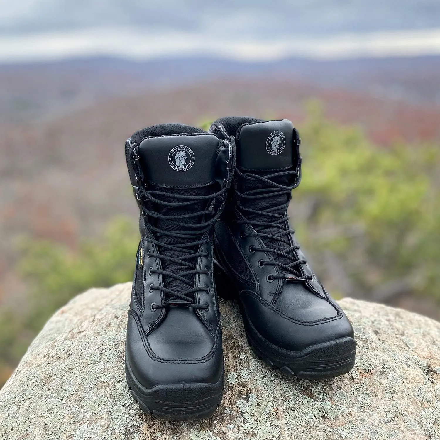 ROCKROOSTER Tactical Boots for men, Comfortable Anti-Fatigue Tech, Durable, Quick Dry Combat Boots