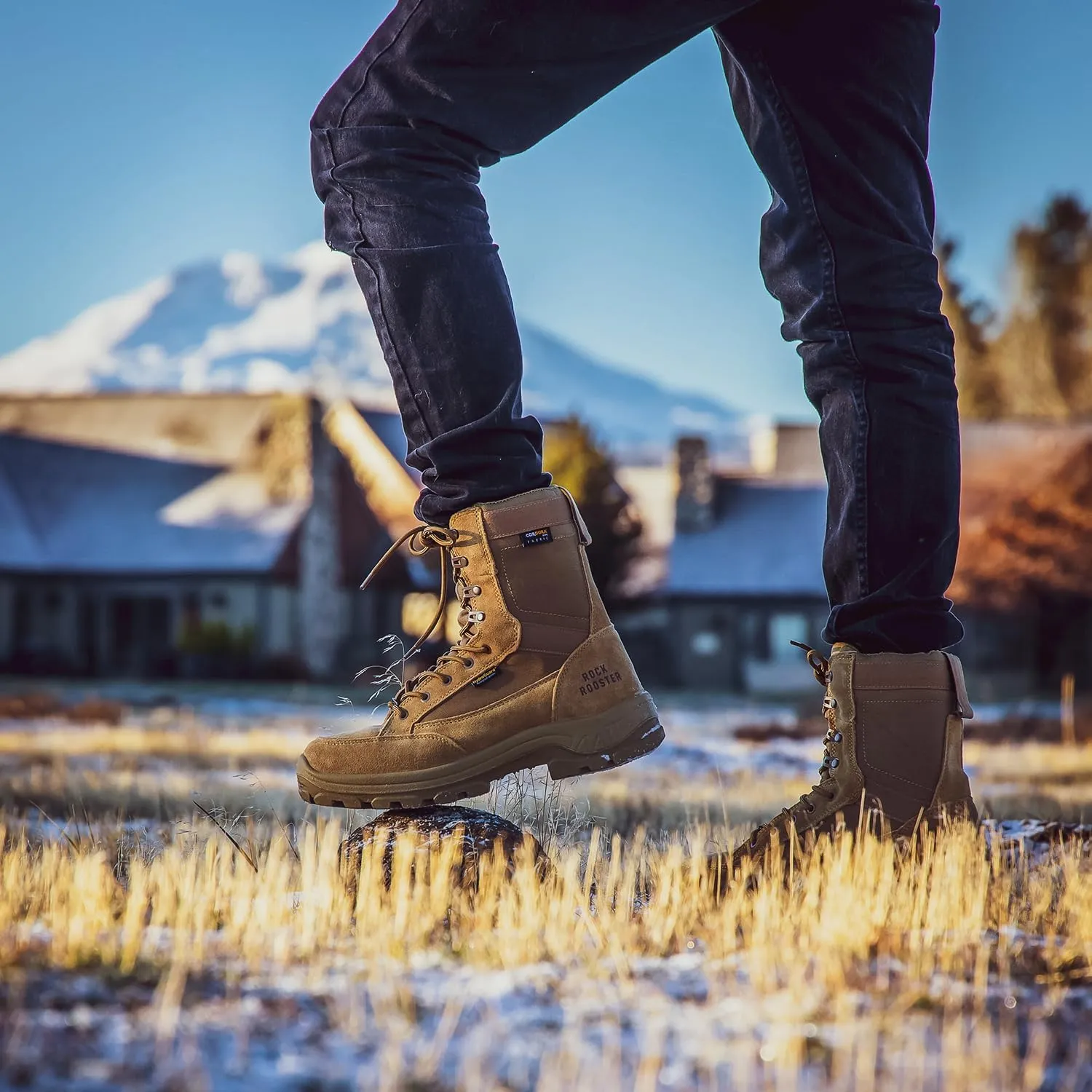 ROCKROOSTER Tactical Boots for men, Comfortable Anti-Fatigue Tech, Durable, Quick Dry Combat Boots
