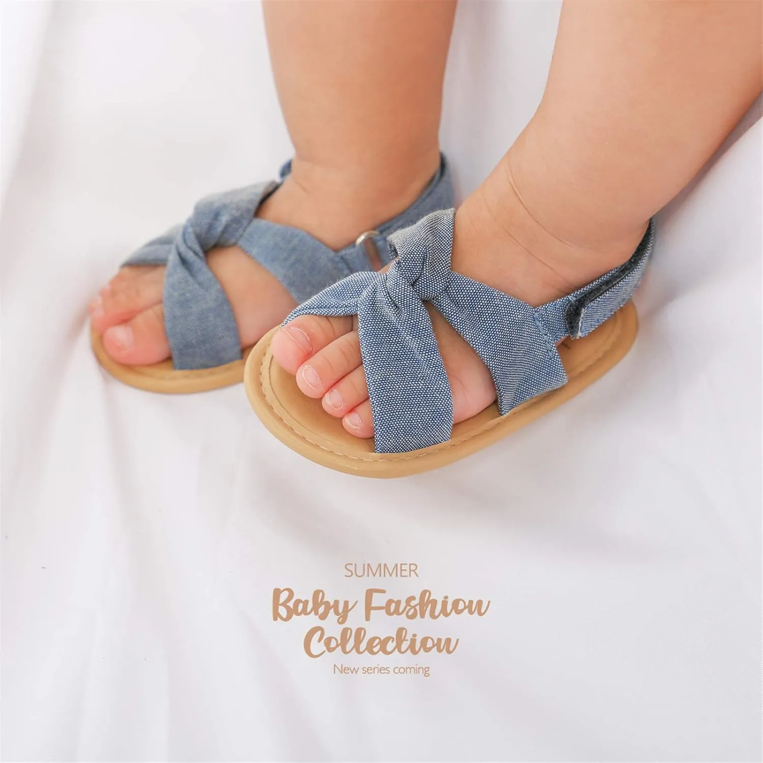 RVROVIC Baby Boys Girls Sandals Premium Infant Summer Outdoor Shoes PU Lightweight Soft Anti-Slip Sole Toddler Prewalker