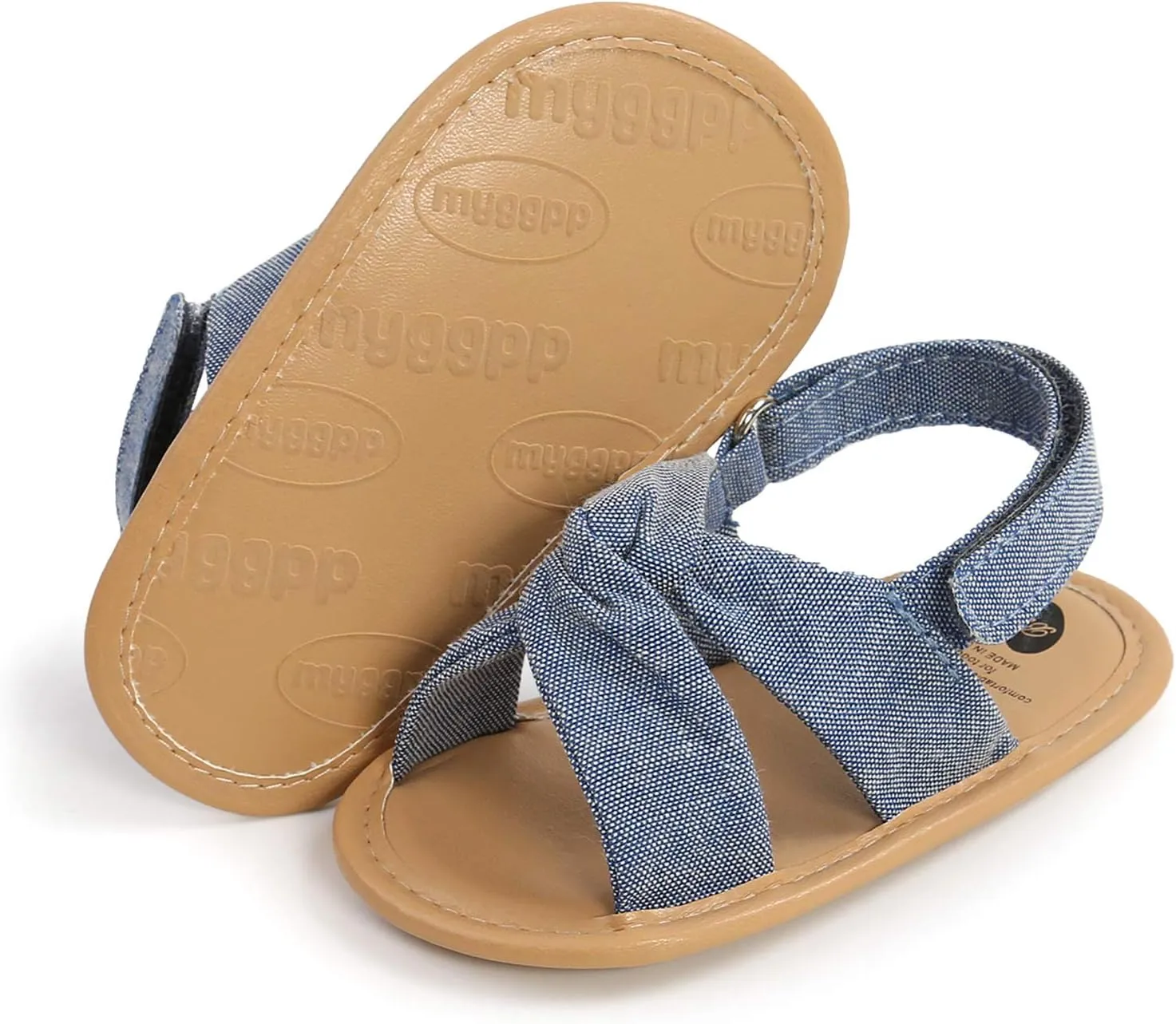 RVROVIC Baby Boys Girls Sandals Premium Infant Summer Outdoor Shoes PU Lightweight Soft Anti-Slip Sole Toddler Prewalker