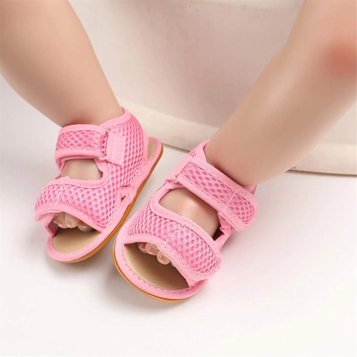 RVROVIC Baby Boys Girls Sandals Premium Soft Anti-Slip Rubber Sole Infant Summer Outdoor Shoes Toddler First Walkers