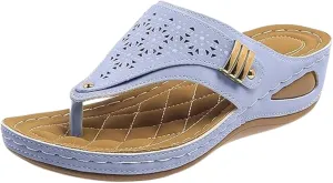 Sandals For Women 2025 Comfortable Walking Casual Dressy Summer Orthopedic Slippers Beach Orthotic Thong Flip Flops