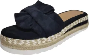 Sandals for Women Flat Cute Slip On Flip Flops Casual Bowknot Slides Slippers Comfortable Beach Travel Shoes 2025 Fashion