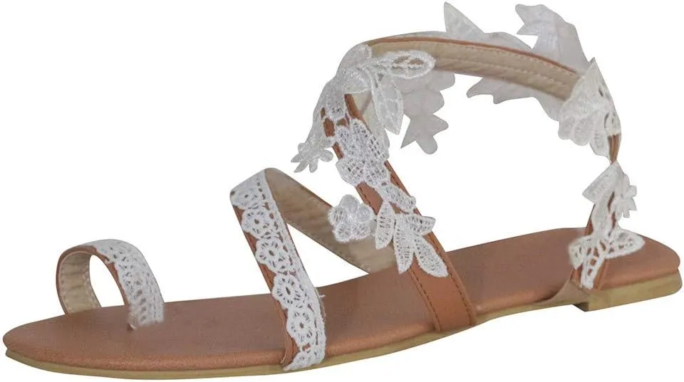 Sandals for Women Thong,Women's Bohemia Bling Rhinestone Pearl Flat Sandals Flat Gladiator Sandals Open Toe Dress Shoes