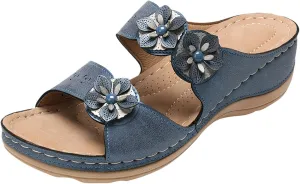 Sandals for Women Wide Width, 2024 Summer Comfy Platforms Sandal Shoes Beach Holllow Shoe Casual Flip Flops Slippers