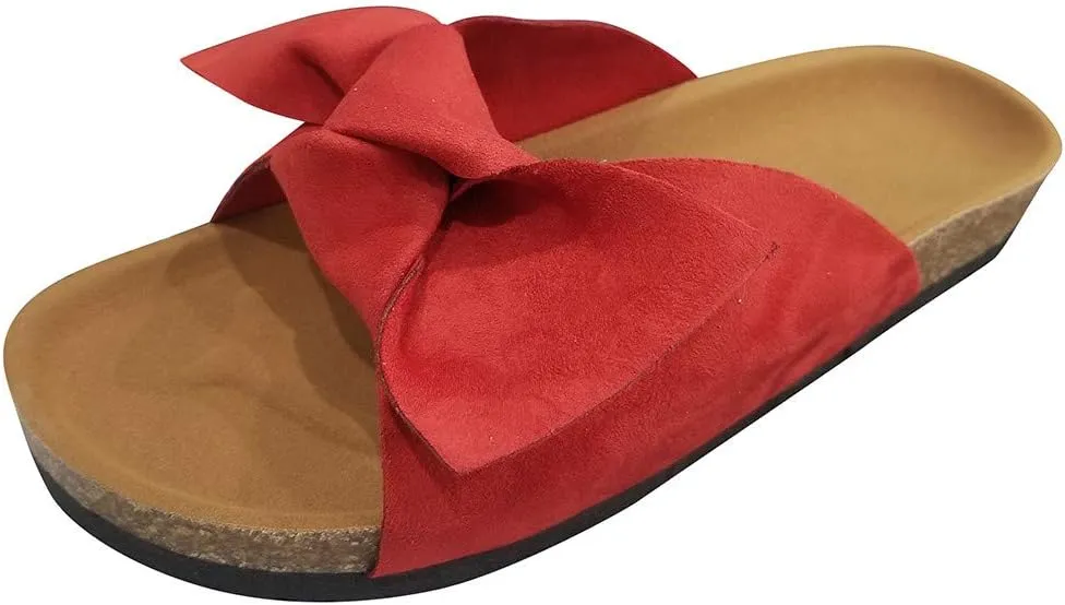 Sandals for Women Wide Width,Women Wedge Heel Sandals Sandals Floral Roman Flat Slippers Casual Beach Indoor Outdoor Shoes