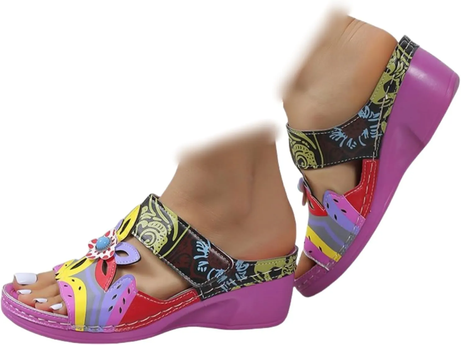 Sandals Women Dressy Comfortable Arch Support Orthotic Flip Flops Walking Summer Beach Slides Orthopedic Slippers