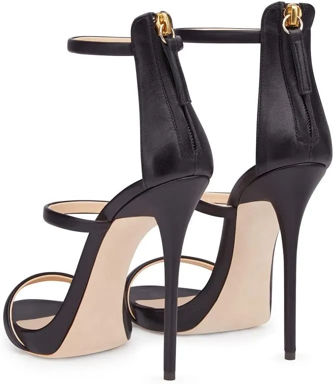 sexytag Women's Rhinestone Sparkly Heels Low Platform Open Toe Stiletto Ankle Strap High Heels Sandals