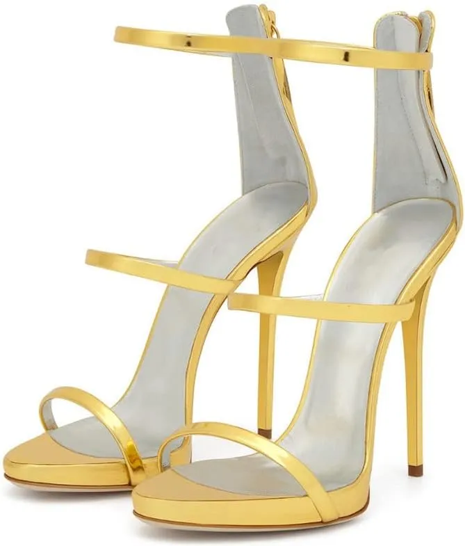 sexytag Women's Rhinestone Sparkly Heels Low Platform Open Toe Stiletto Ankle Strap High Heels Sandals