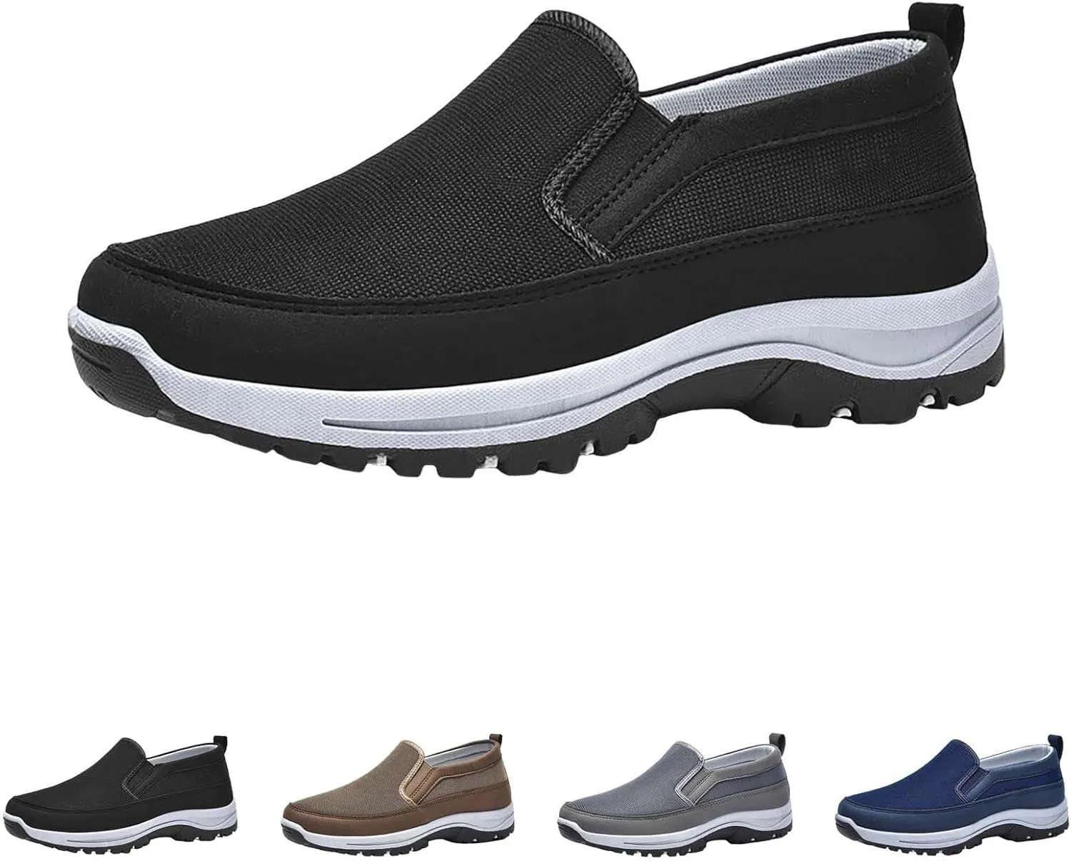 Slip On Shoes Women Sneakers for Women Clearance Women Loafers Closed Back Lightweight Breathable Women's Christmas Shoes Women's Wide Loafers