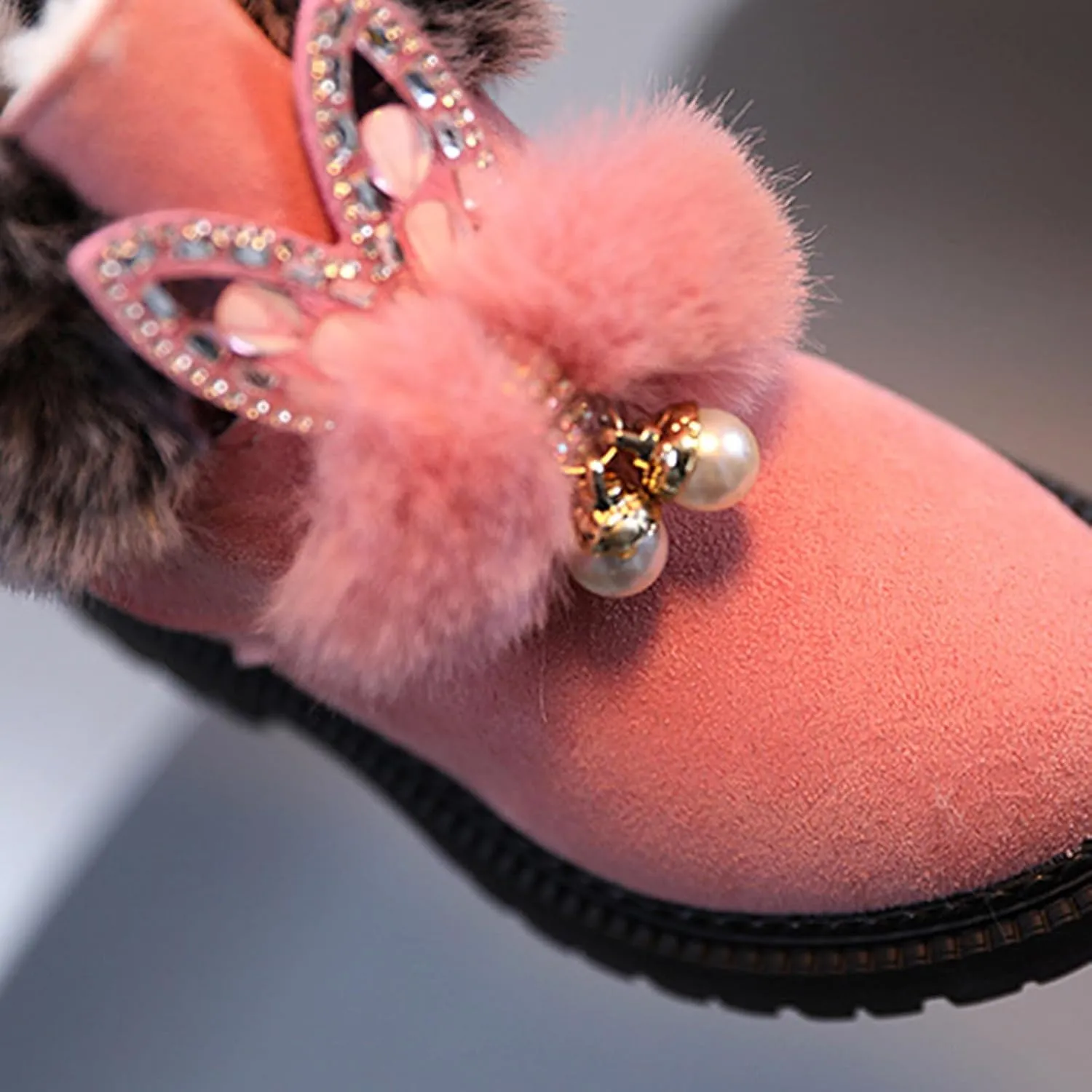 Snow Boots for Girls Snow Boots Little Girls Warm Winter Comfy Cute Durable Outdoor Princess Ankle Boots