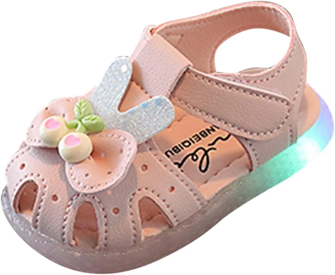 Toddler Girls Shoes Flat Comfortable Soft Sandals Soft Sole Shoes Baotou Princess Light Fasion Non-slip Shoes