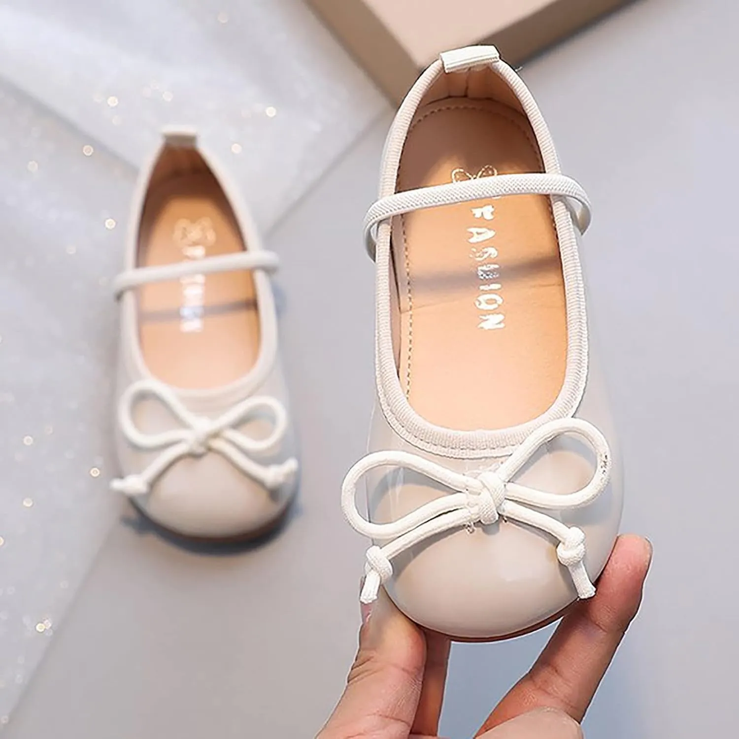 Toddler Kids Mary Jane Flat Shoes Little Girls Dress Ballet Shoes Non Slip Soft Sole Platform Birthday Party Sandals