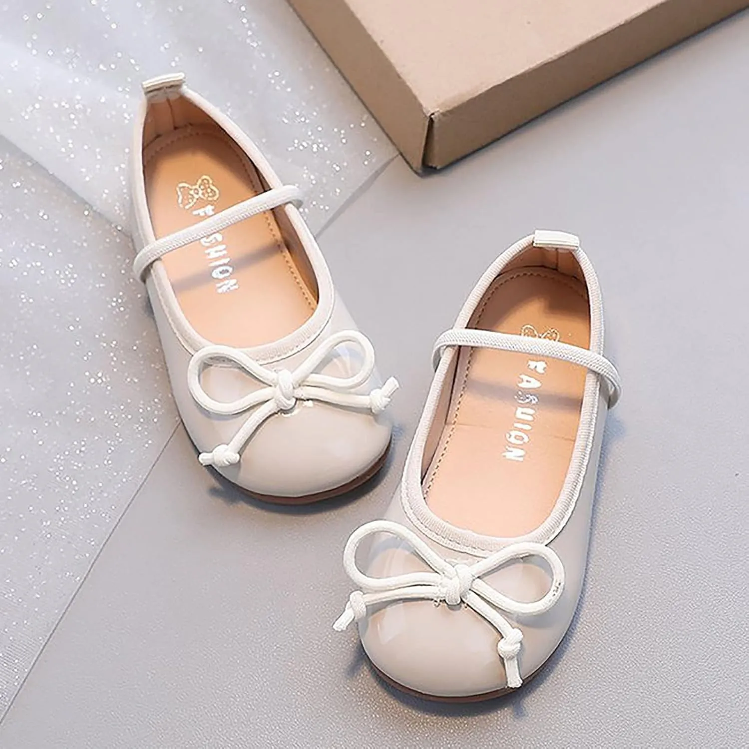 Toddler Kids Mary Jane Flat Shoes Little Girls Dress Ballet Shoes Non Slip Soft Sole Platform Birthday Party Sandals