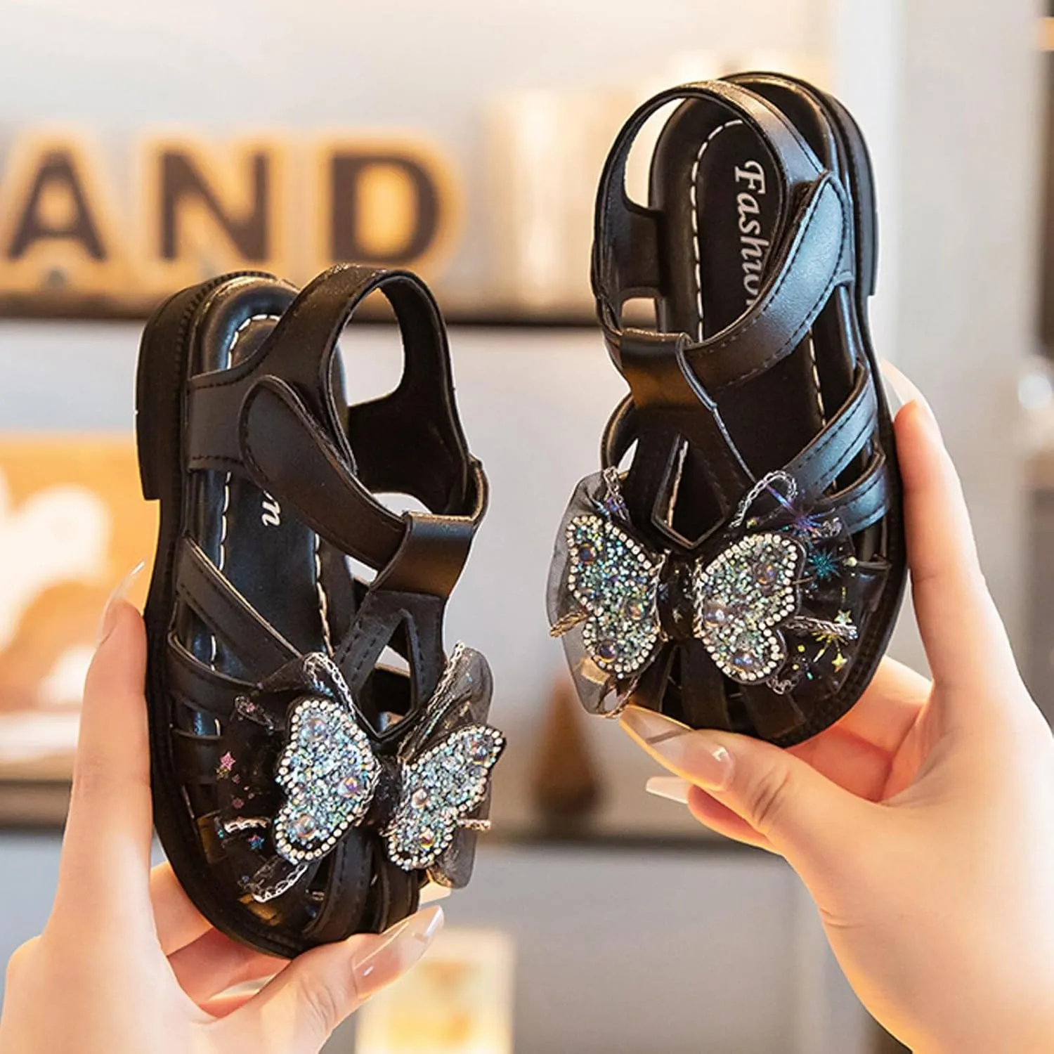 Toddler Sandles Children Shoes Flat Baotou Sandals Comfortable Soft Sole Outdoor Beach Closed Toe Sandals For