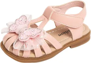 Toddler Sandles Children Shoes Flat Baotou Sandals Comfortable Soft Sole Outdoor Beach Closed Toe Sandals For