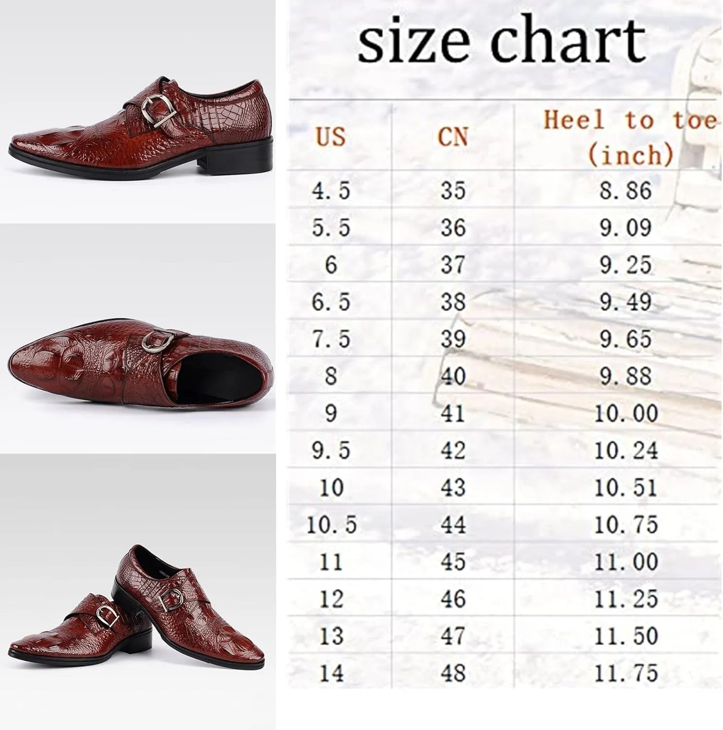 UOQAPRE Men's Oxfords Formal Dress Shoes Classic Oxford Dress Shoes Formal Business Full Leather Shoes for Men