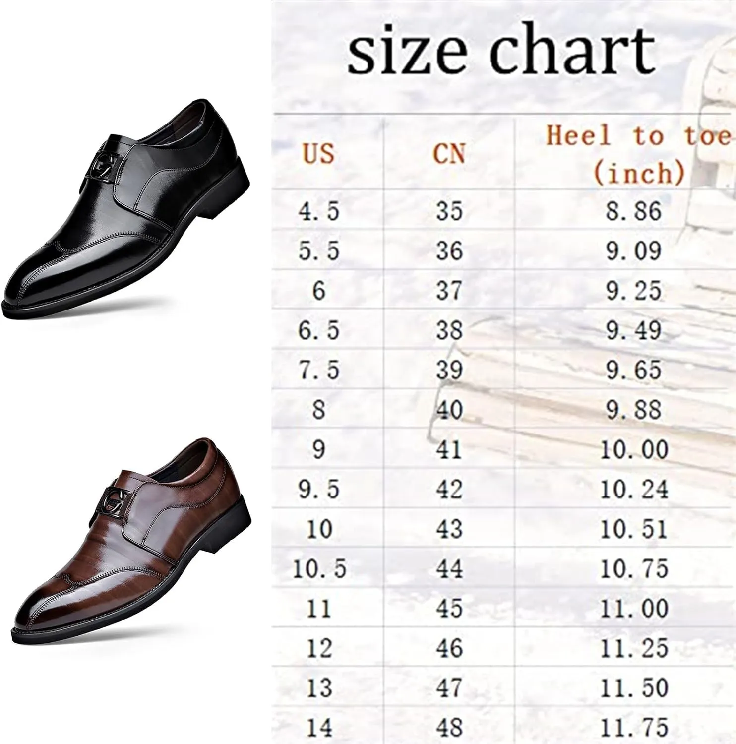 UOQAPRE Men's Oxfords Formal Dress Shoes Classic Oxford Dress Shoes Formal Business Full Leather Shoes for Men