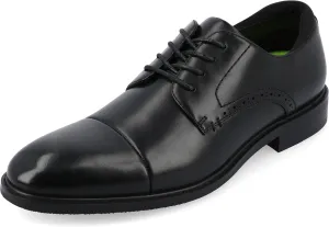 Vance Mens Maning Cap Toe Lace-up Derby Padded Collar Tru Comfort Foam Block Heel Round Toe Dress Shoe