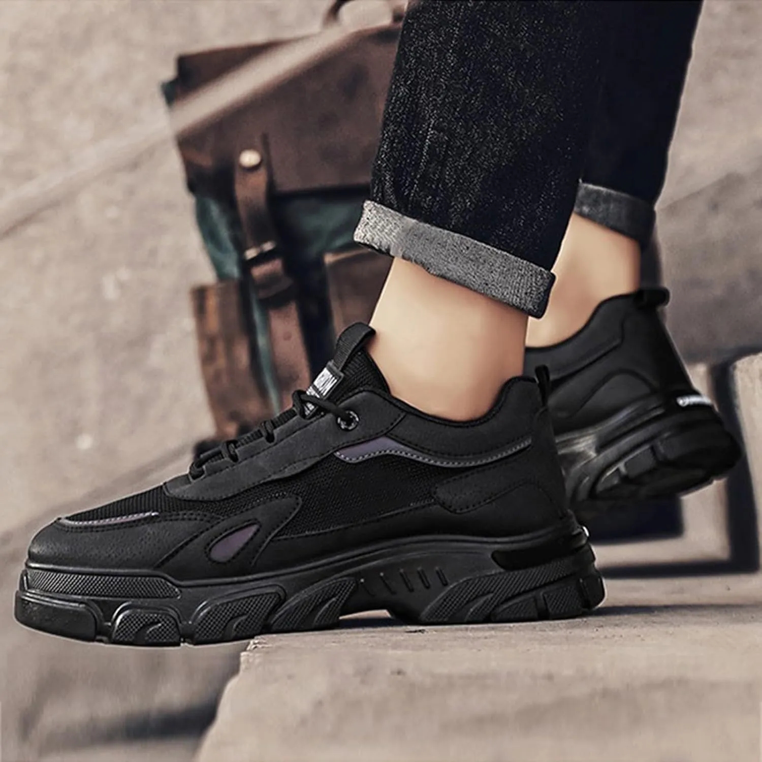Walking Shoes for Men Mesh Lightweight Breathable Sneakers Waterproof Hiking Shoes Lace Up Non Slip Running Shoes