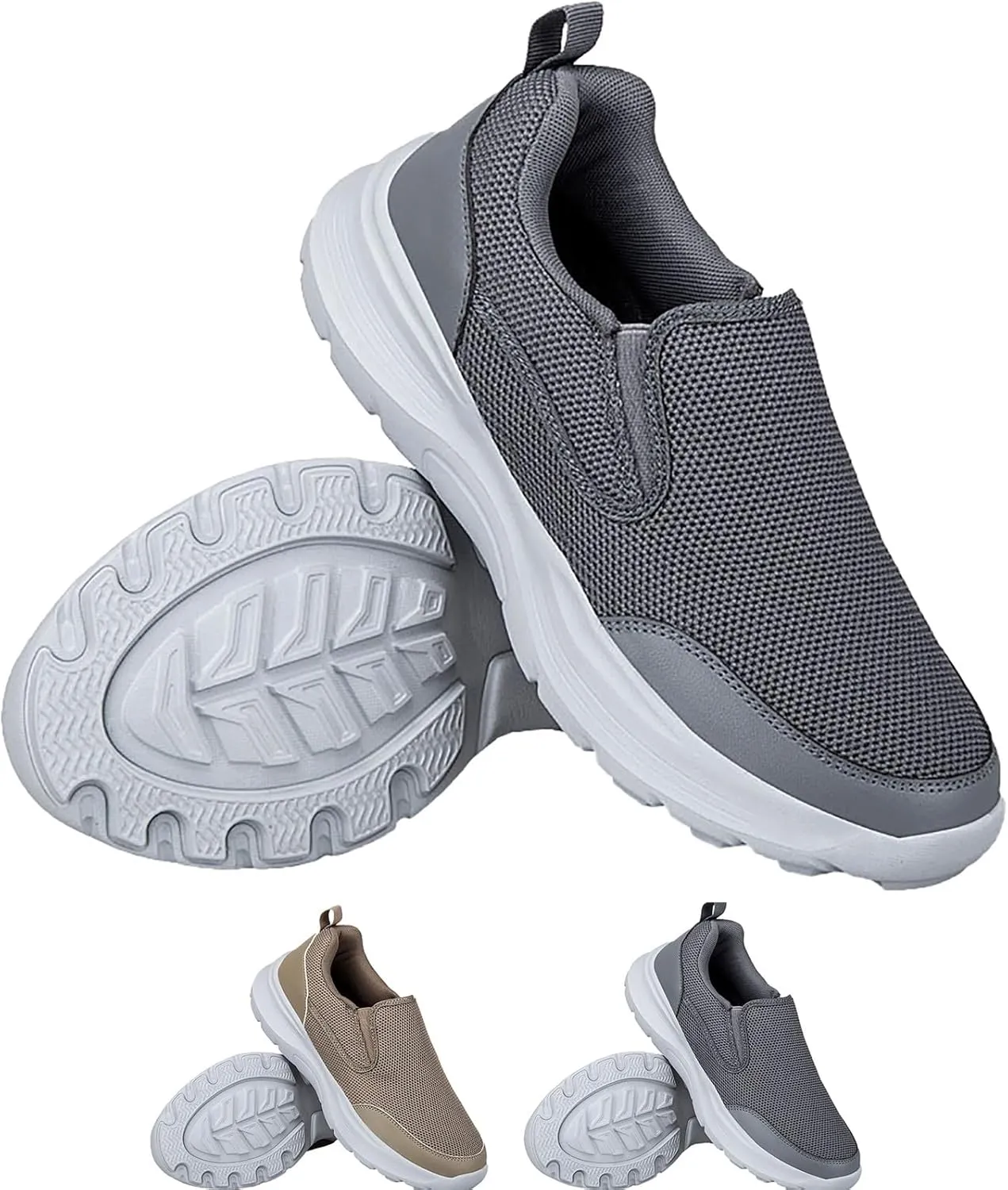Walking Shoes for Men Mesh Walking Shoes Breathable Lightweight Running Shoes Slip On Casual Sneaker for Women
