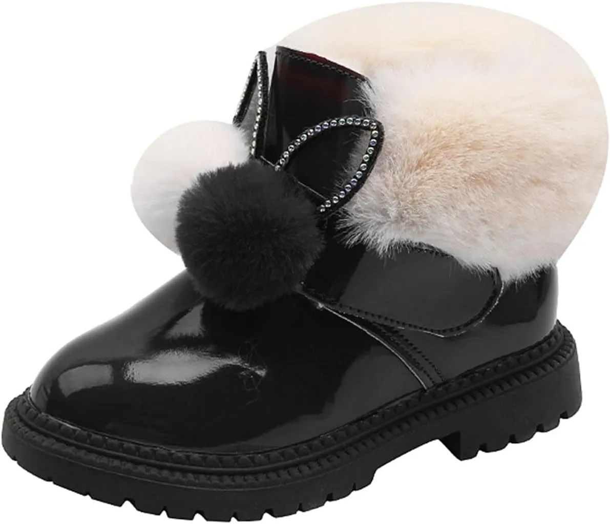 Winter Boots for Girls Snow Boots Toddler Little Girls Warm Comfortable Cute Durable Outdoor Sparkle Princess Ankle Boots