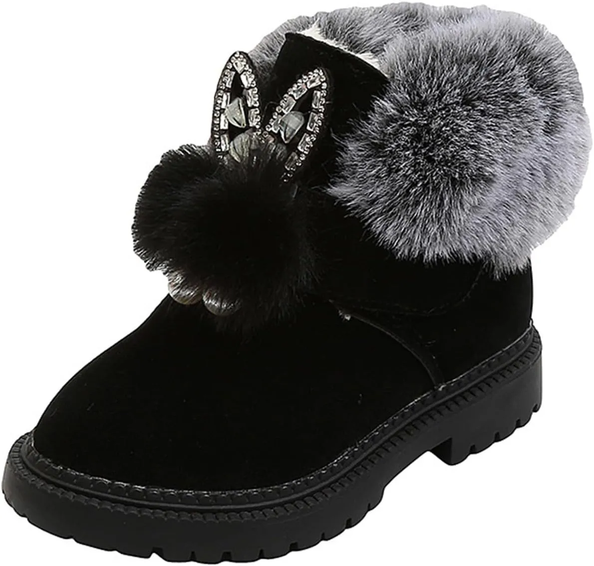 Winter Boots for Girls Snow Boots Toddler Little Girls Warm Comfortable Cute Durable Outdoor Sparkle Princess Ankle Boots