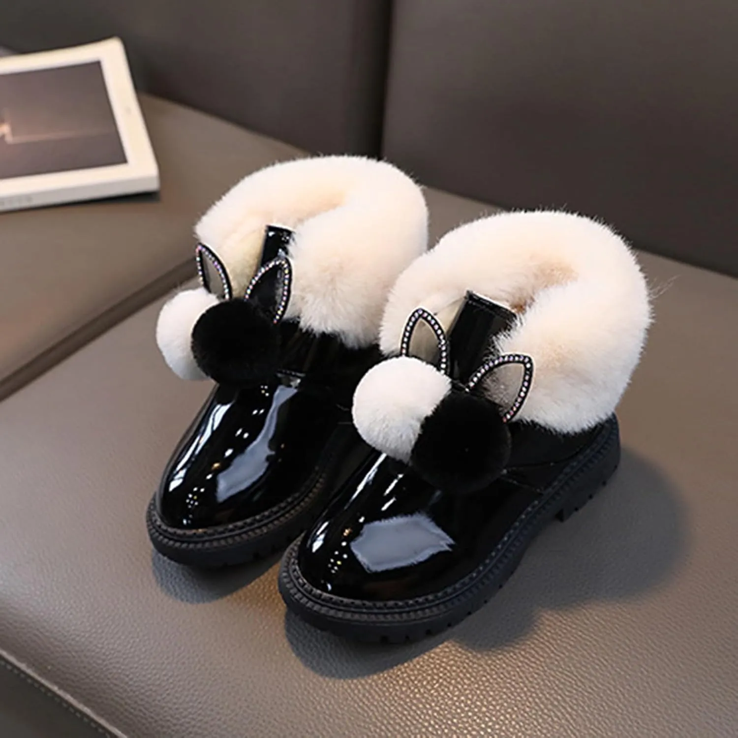 Winter Boots for Girls Snow Boots Toddler Little Girls Warm Comfortable Cute Durable Outdoor Sparkle Princess Ankle Boots
