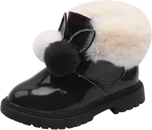 Winter Boots for Girls Snow Boots Toddler Little Girls Warm Comfortable Cute Durable Outdoor Sparkle Princess Ankle Boots