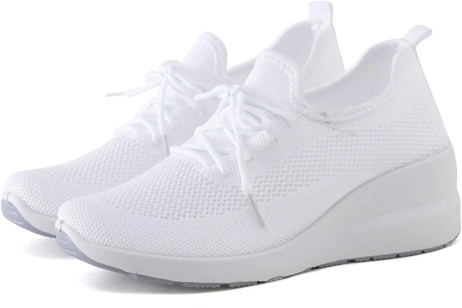 Women Shoes Wedge Thick Sole Breathable Casual Shoes Fashion Soft Sole Casual Tennis Shoes for Women Wide Width Soft Sole