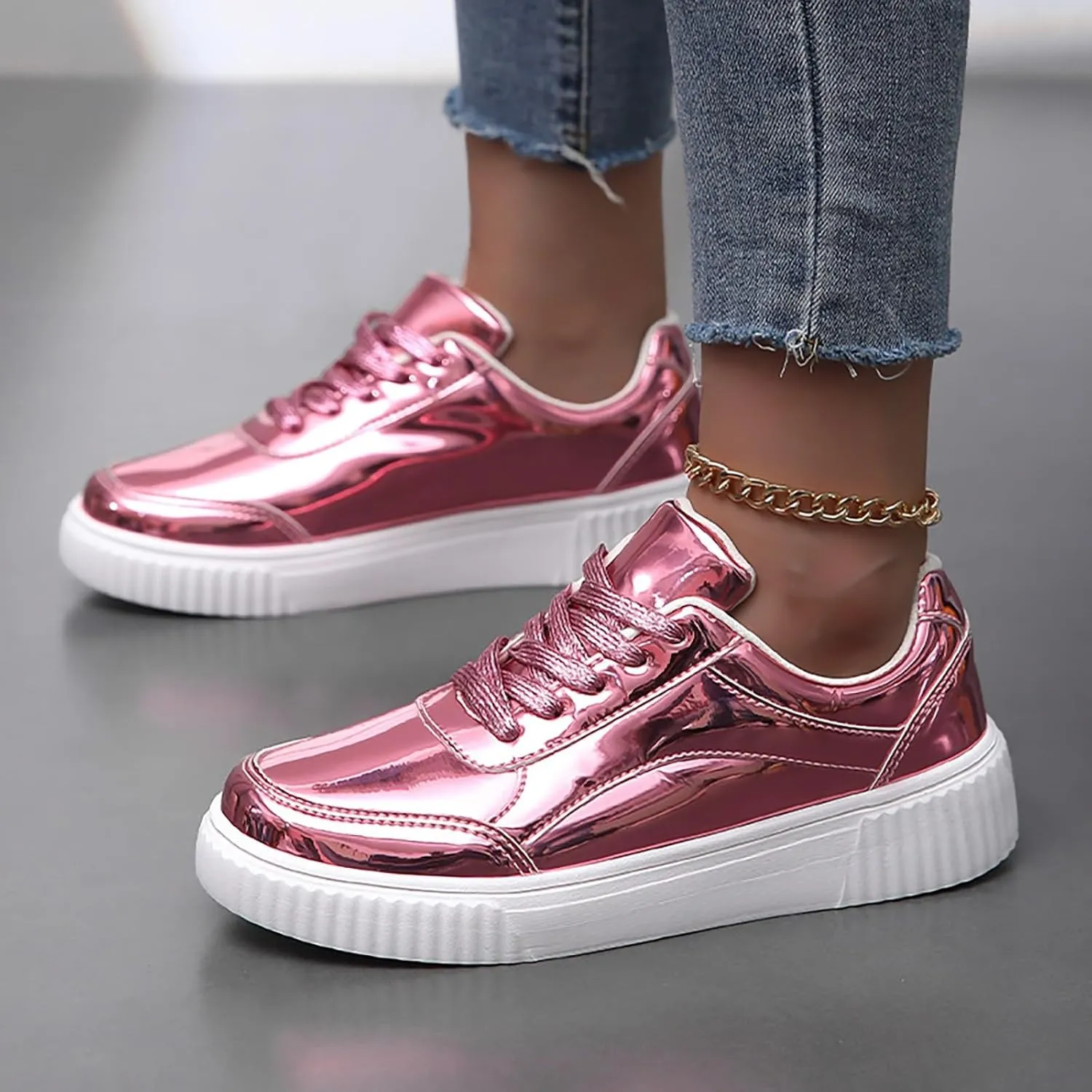Womens Running Shoes Womens Slip On Sneakers Wide Width Womens Loafers Cozy Warm Lightweight Christmas Shoes for Women Comfort Cute Casual Slip On Lightweight